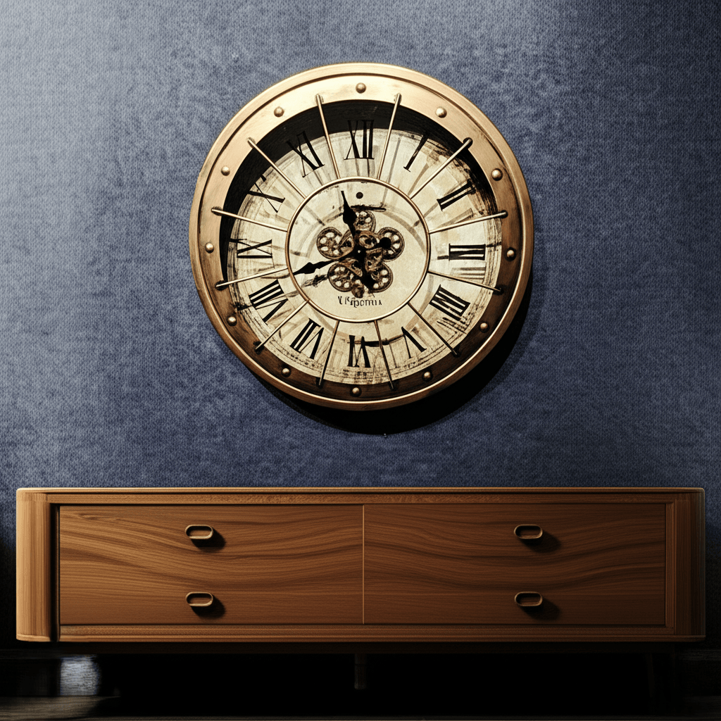 Royal Metal Gear Mechanical Clock Style 56